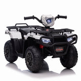 Electric 4-Wheeler ATV Quad for Kids with LED Lights, USB/MP3, and Gift Option