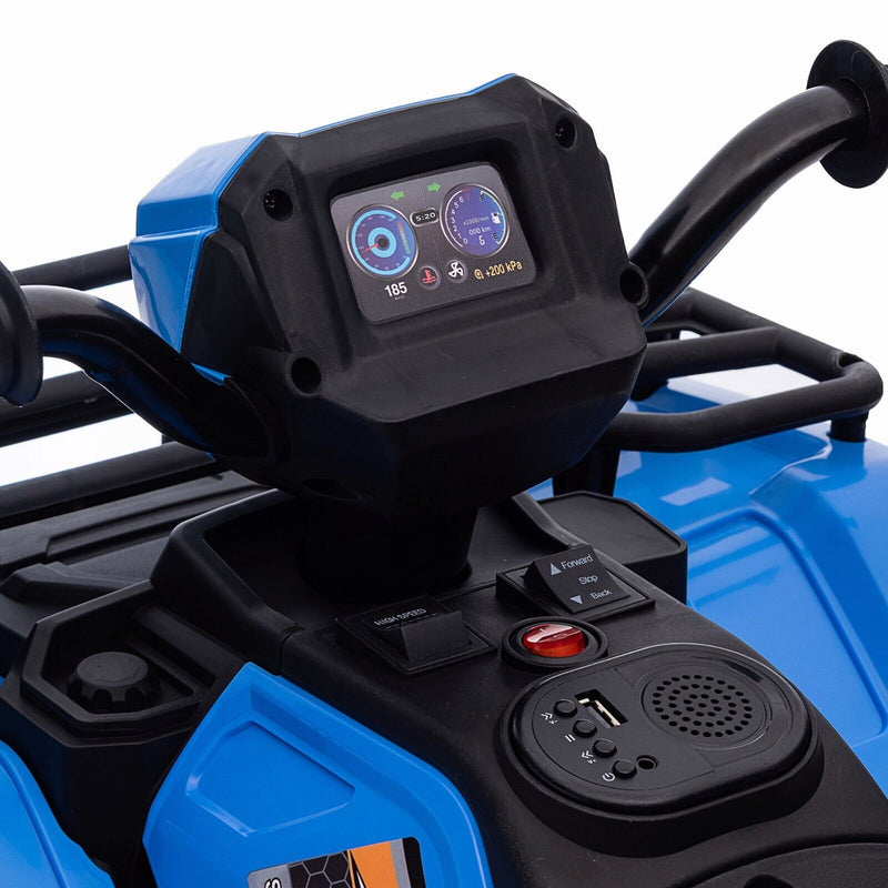 Electric ATV 4-Wheeler for Kids with USB and AUX Ports - 12V Battery Powered Ride-On Car