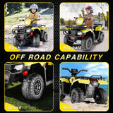 12V Kids Electric ATV Quad with LED, MP3, and USB - Fun 4-Wheeler Car Toy