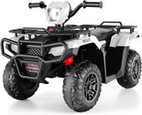 Electric 4-Wheeler Quad Car for Kids with MP3 & USB - 12V Battery Powered