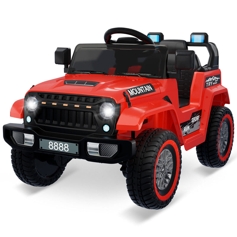 Electric Ride-On Truck for Kids with 3 Speeds, LED Lights, Music, and MP3 Player