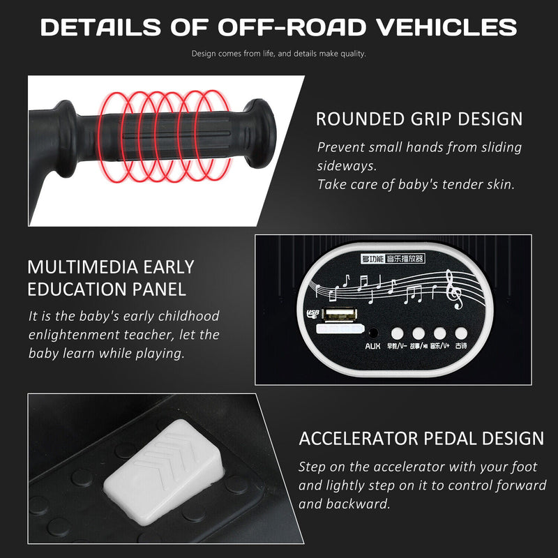 Electric 6V ATV 4-Wheeled Beach Ride-On Car for Kids - Battery Powered Toy for Christmas Gift