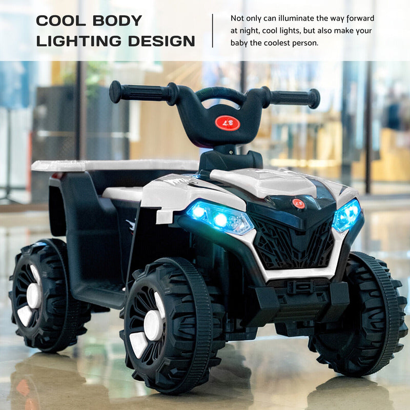 Electric 6V ATV 4-Wheeled Beach Ride-On Car for Kids - Battery Powered Toy for Christmas Gift