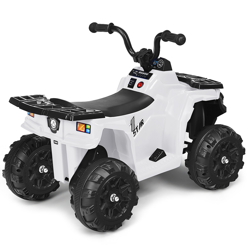 Electric 6V ATV Quad for Kids with Lights - Rechargeable Battery Quadricycle Gift