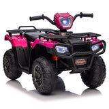 Electric ATV 4-Wheeler Quad Car for Kids with MP3 Player - Pink