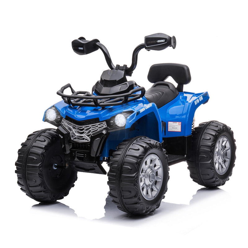 Electric Quad Ride-On Car for Kids with MP3 Player - 12V Battery Powered 4-Wheeler Truck