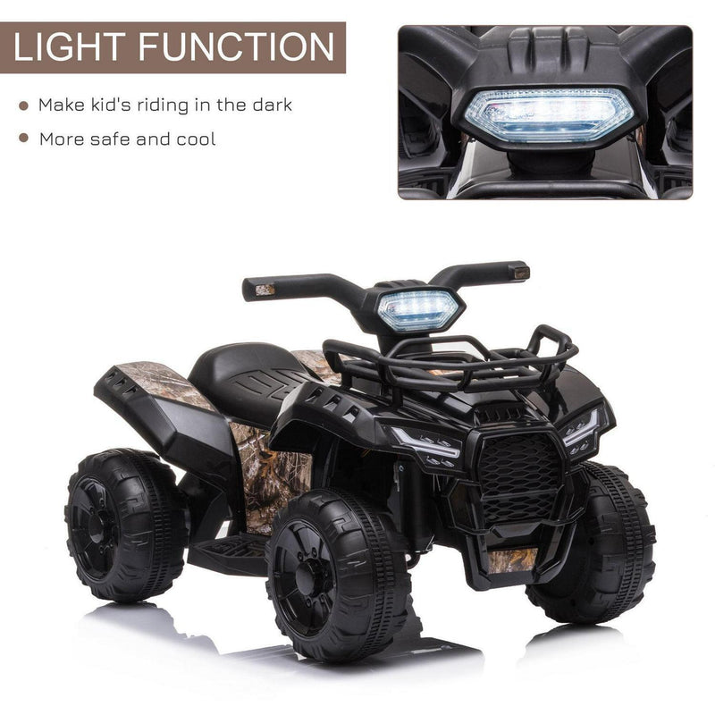 Electric ATV for Kids: 1-Seater Black Ride-On Toy, 6V, 2 MPH, Ages 2-4 Years