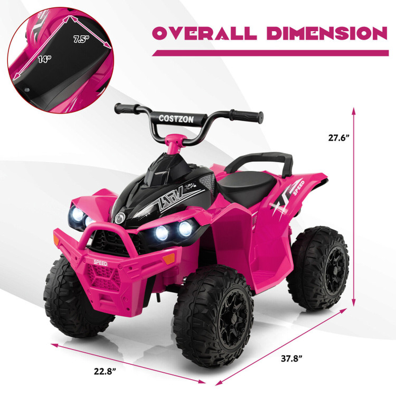 Electric ATV for Kids with Adjustable Speed and Cozy Seat