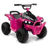 Electric ATV for Kids with Adjustable Speed and Cozy Seat - Pink