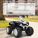 Electric ATV for Kids with LED Lights and Treaded Tires - 12V Ride-On Adventure
