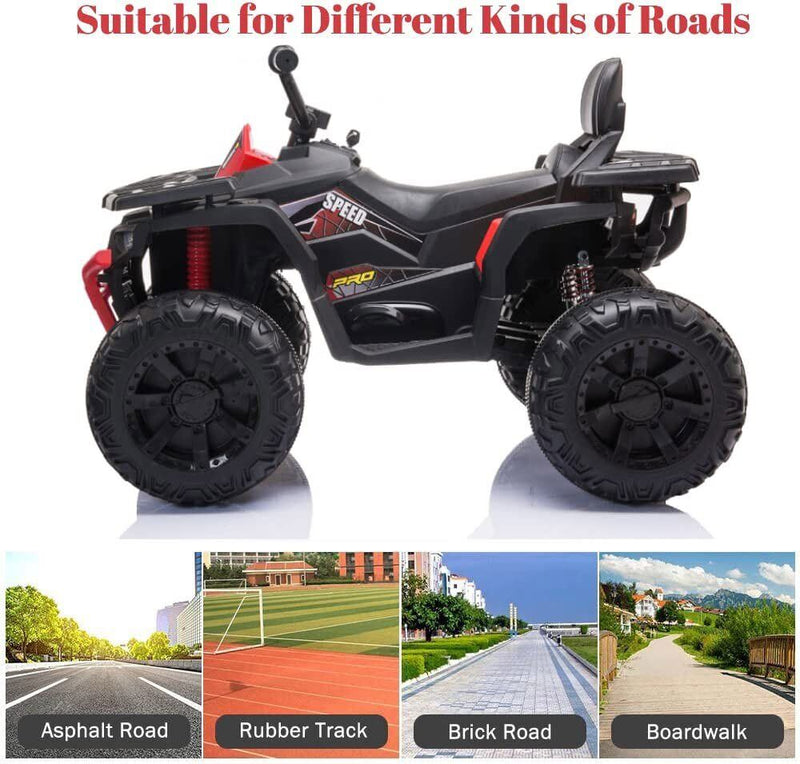 Electric ATV Truck for Kids Ages 3-8: 24V Ride-On Power Wheel in 4 Vibrant Colors