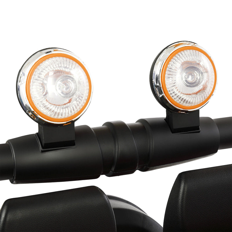 Electric Battery Kids Ride-On Car Truck with LED Lights, MP3 Player, and Remote Control - White