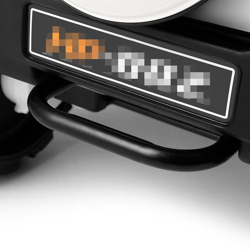 Electric Battery Kids Ride-On Car Truck with LED Lights, MP3 Player, and Remote Control - White