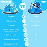 Electric Bumper Car for Kids with Remote Control, LED Lights, and Music