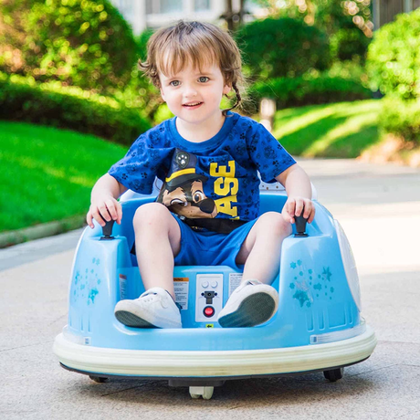 Electric Bumper Car Ride-On Toy for Kids with Remote Control - 6V