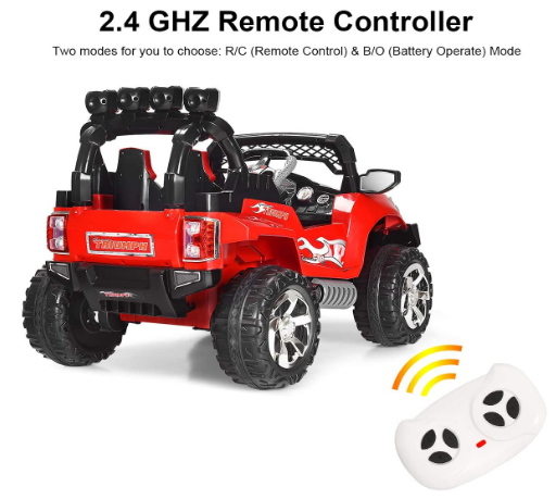 Electric Car for Kids Ages 3-8 with Lights and MP3 Input for Driving and Playtime