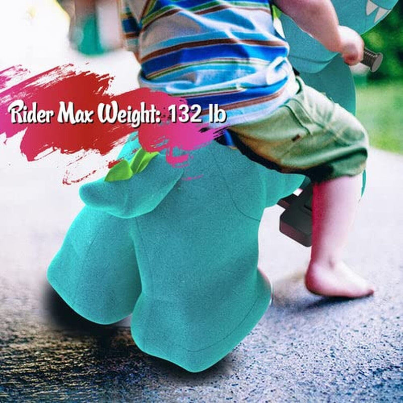 Electric Dinosaur Ride-On Toy with 6V Power and Wheeled Design