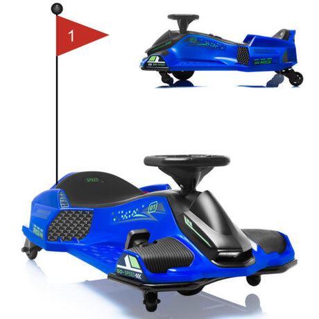 Electric Drifting Go-Kart for Kids with Brushless Motor and Music - 24V Ride On Drift Car