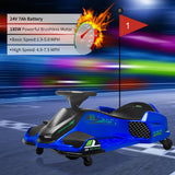 Electric Drifting Go-Kart for Kids with Brushless Motor and Music - 24V Ride On Drift Car
