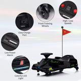 Electric Drifting Go-Kart for Kids with Brushless Motor and Music - 24V Ride On Drift Car