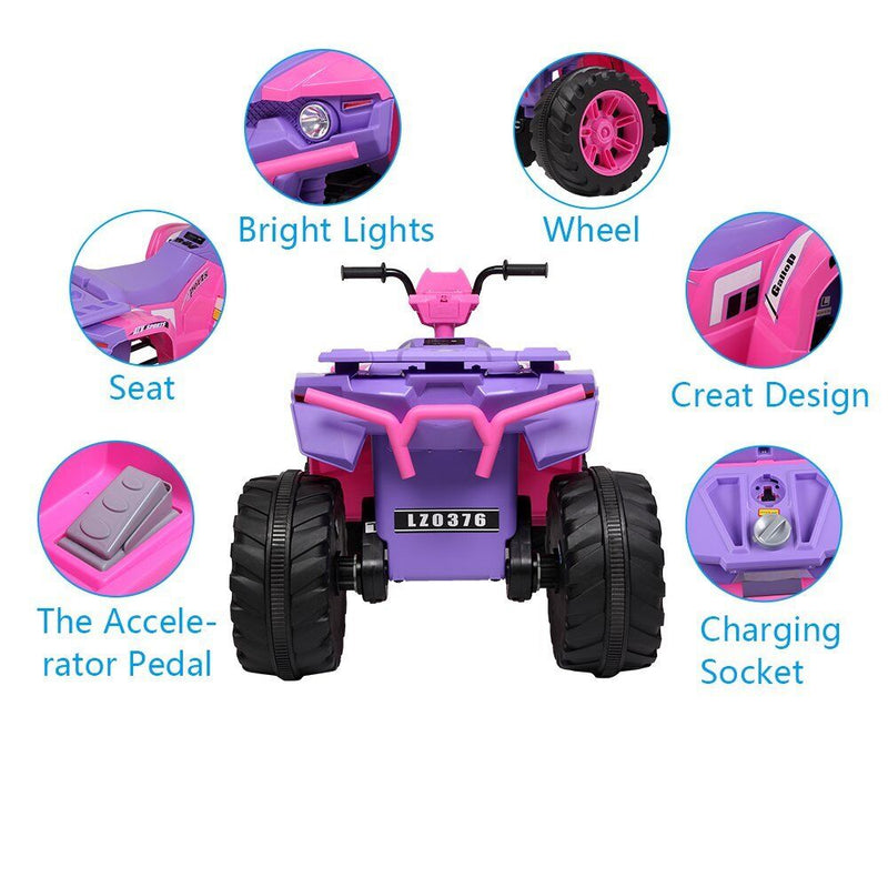 Electric Dual Drive ATV for Kids - Remote Control-Free Gift for Off-Road Adventures