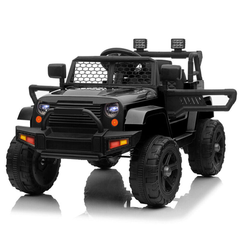 Electric Dual Drive Kids Ride On Car with Remote Control and LED Lights - 12V MP3 Player Included