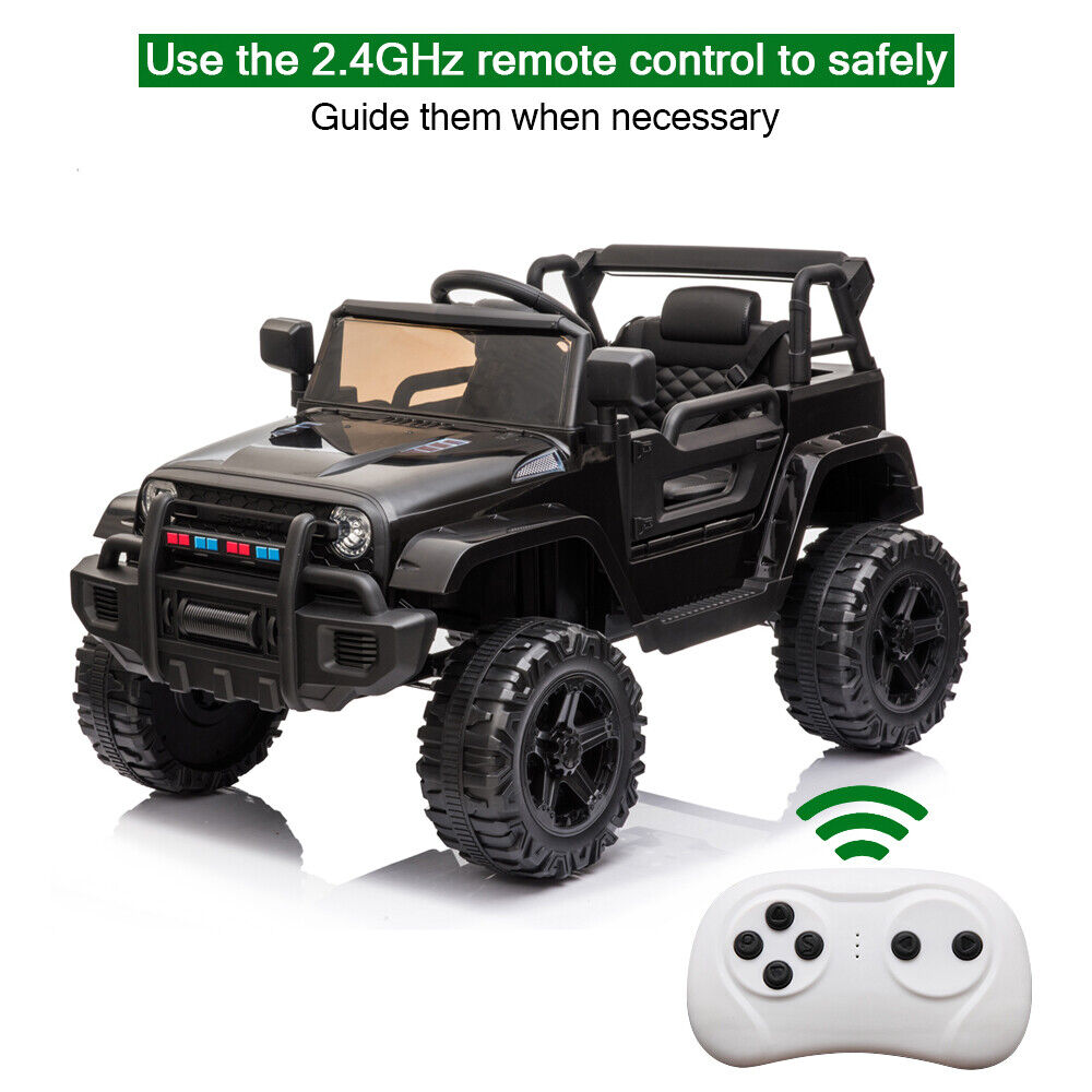 Electric Dual Drive Kids Ride On Car with Remote Control - Battery Powered Toy Vehicle