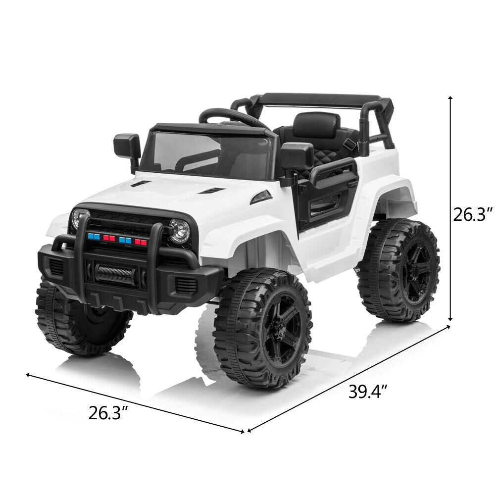 Electric Dual Drive Kids Ride On Car with Remote Control - Battery Powered Toy Vehicle