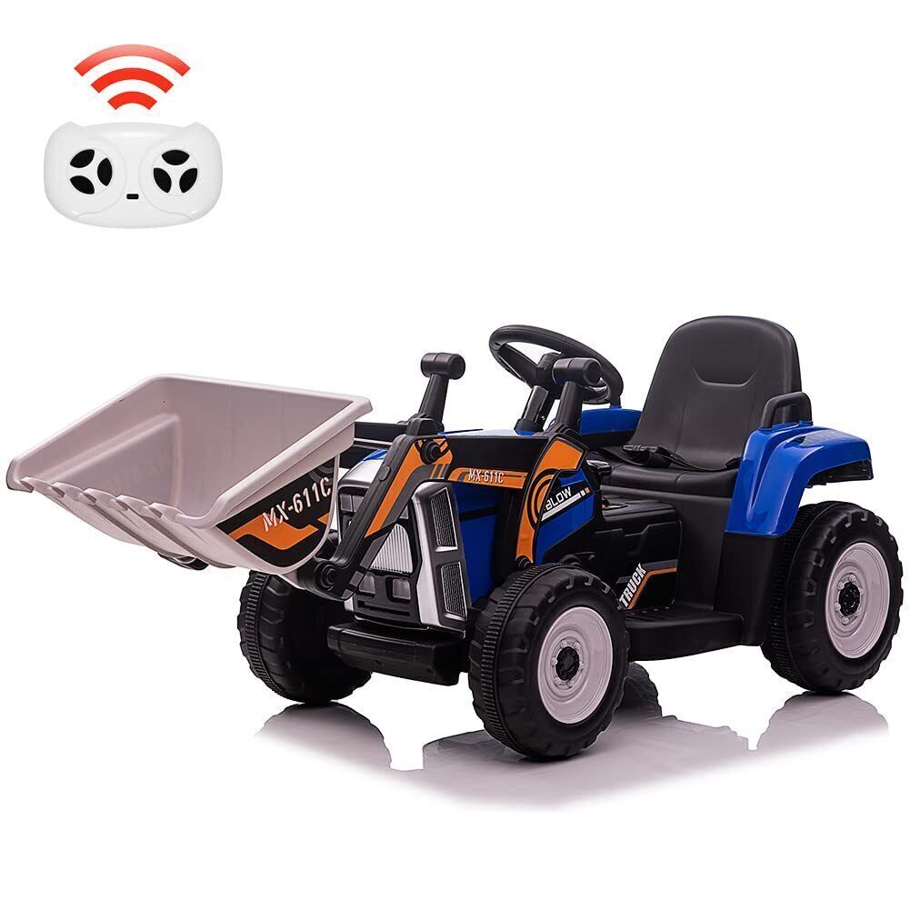 Electric Excavator Toy Vehicle for Kids with 12V Battery and 7-LED Headlights - Perfect Gift for Young Builders!