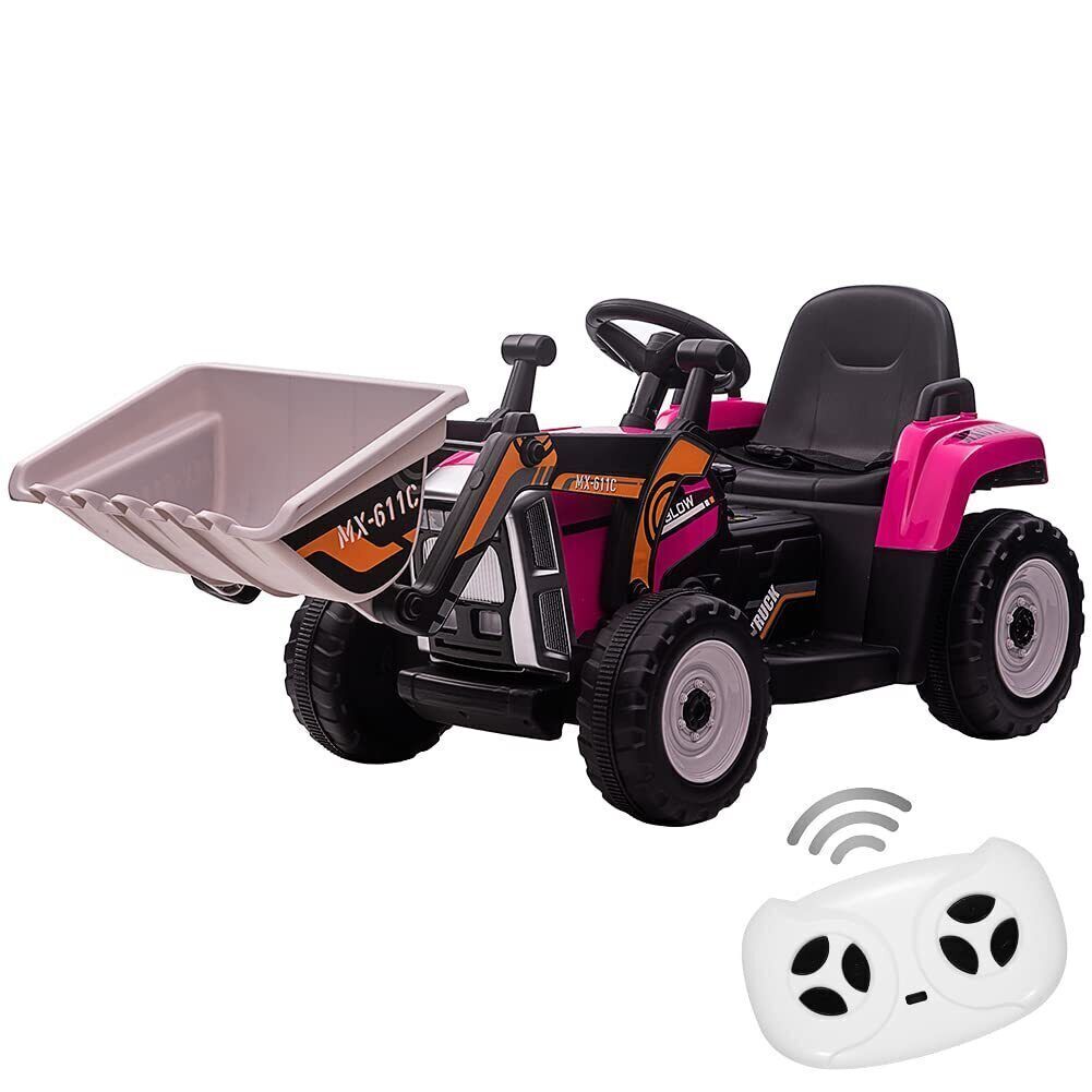 Electric Excavator Toy Vehicle for Kids with 12V Battery and 7-LED Headlights - Perfect Gift for Young Builders!