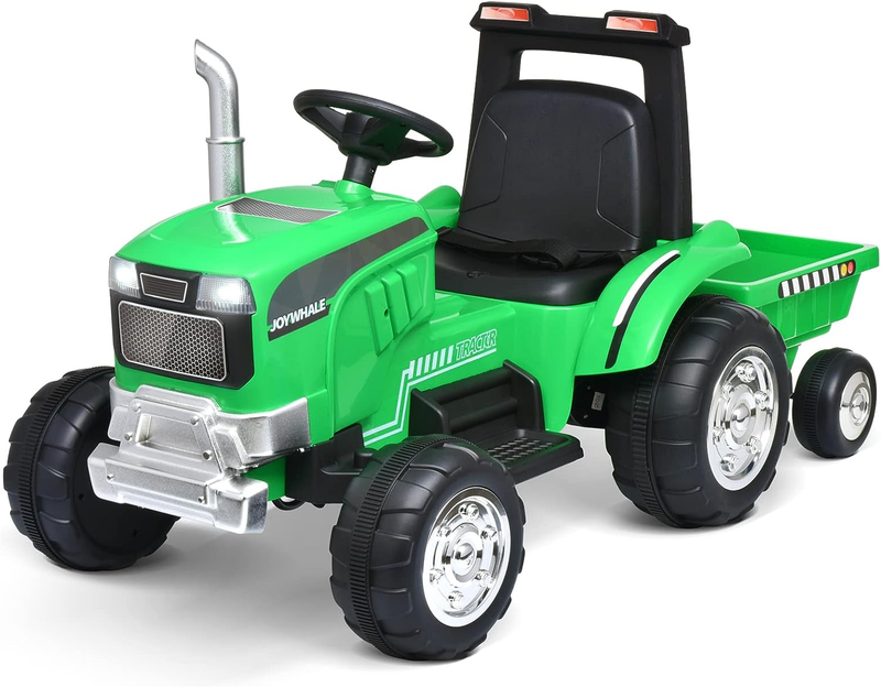 Electric Excavator Tractor Ride-On Car for Kids - 12V Battery Powered Motorized Vehicle