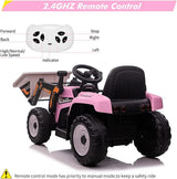 Electric Excavator Truck for Kids with 3 Speeds and Music - 12V Battery Powered Digger Ride-On
