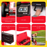 Electric Fire Truck Ride-On Toy for Kids with Remote Control, LED Lights, and MP3 Player - 12V