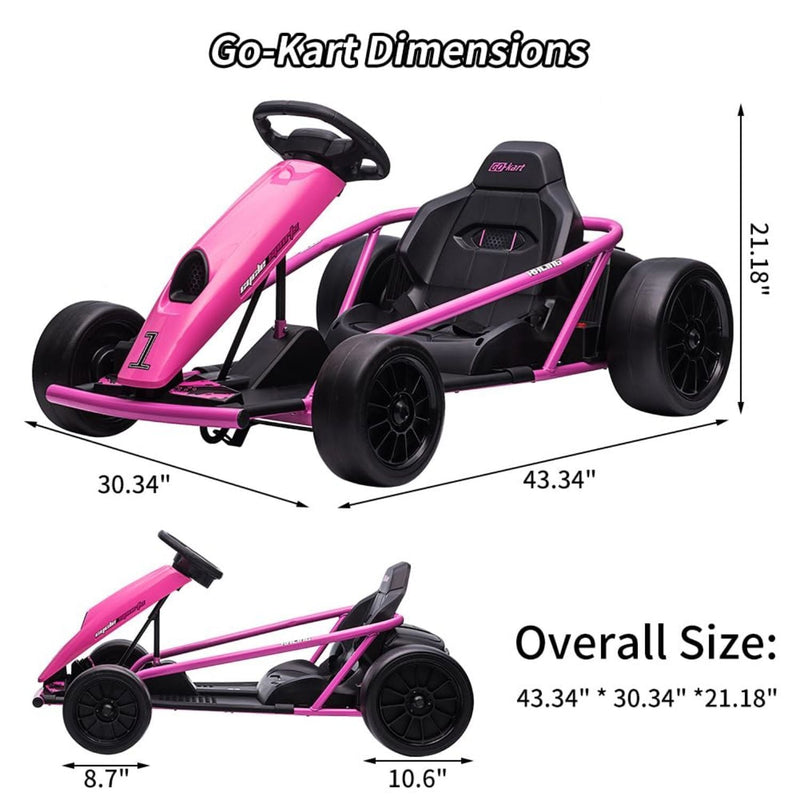 High-Speed Electric Go Kart for Kids - Perfect Racing Toy Gift!