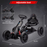 Electric Go Kart for Kids with 2 Speeds and EVA Wheels - 12V Battery Powered Ride On Car