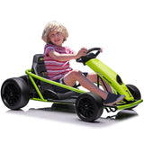 High-Speed Electric Go Kart with Music & Horn for Kids 8-12 Years - Drift in Style!