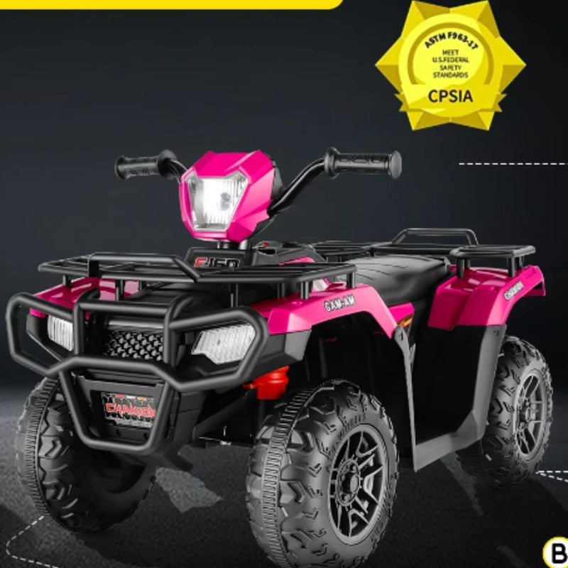 Electric Kids 4-Wheeler ATV Quad Ride On Car with LED Light and Music