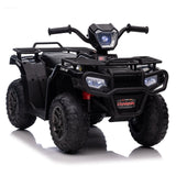 Electric Kids ATV 4-Wheeler Quad Car with MP3 Player - Black