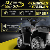 Electric Kids ATV 4-Wheeler with LED Lights and Music - 12V Battery Powered