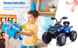 Black Quad 4-Wheeler Electric Ride On Car for Kids with Music and LED Lights - Brand New in the US