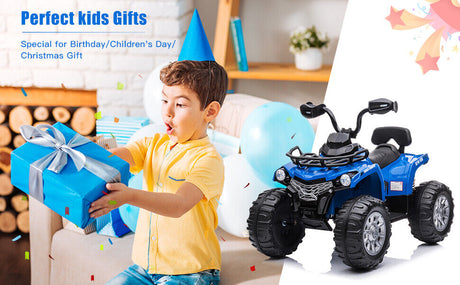 Black Quad 4-Wheeler Electric Ride On Car for Kids with Music and LED Lights - Brand New in the US