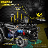 Electric Kids ATV Ride On Car with Music, LED Lights, and USB Charger - 12V 4-Wheeler for Endless Fun!