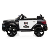 Electric Kids Police Car with Remote Control and LED Lights - 12V Ride-On Toy