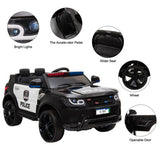 Electric Kids Police Car with Remote Control and LED Lights - 12V Ride-On Toy