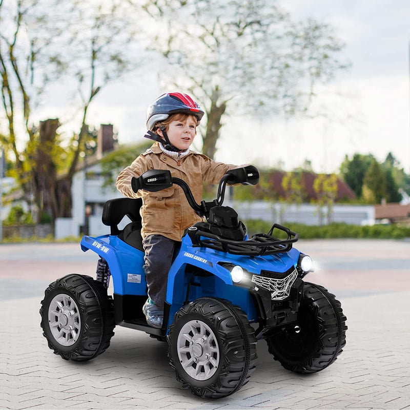 Electric Ride-On ATV for Kids with MP3 Player and Headlights - 2 Speeds, 12V, 4-Wheeler Quad