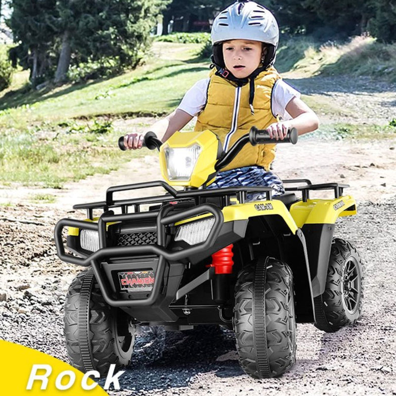 Electric Kids Ride On ATV 4-Wheeler Quad with Music, LED Lights, and USB for Ages 3-8
