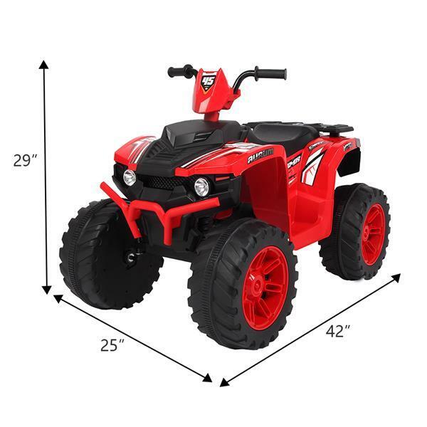 Electric Kids Ride-On ATV with Dual Drive and MP3 Player - 12V 7AH Battery - Summer Edition