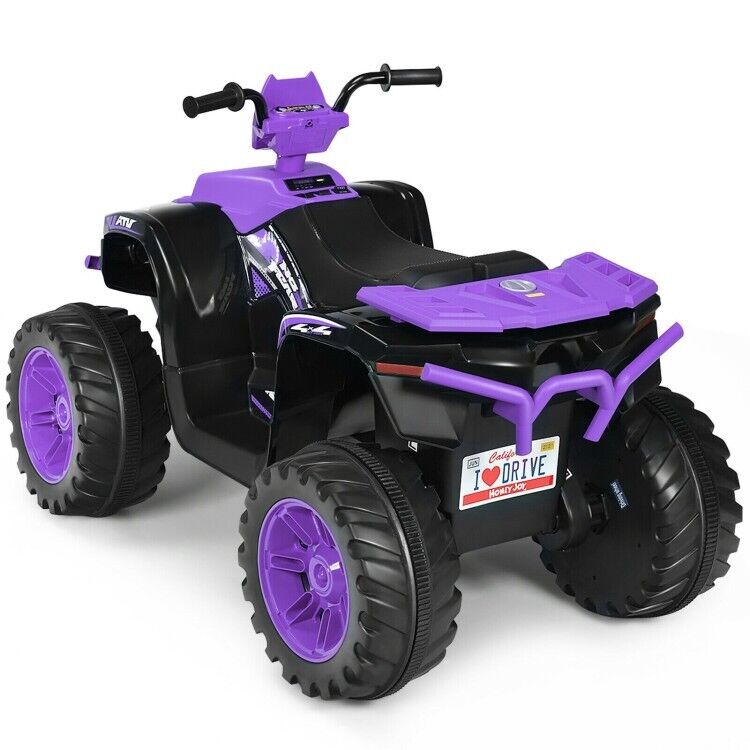 Electric Kids Ride On ATV with Music, LED Lights, and Treaded Tires - Perfect for Toddlers!