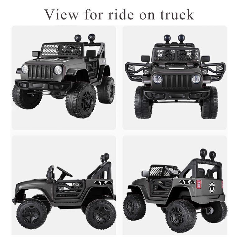 2-Seater Electric Ride-On Truck for Kids with Parental Remote Control - 12V 7AH Battery