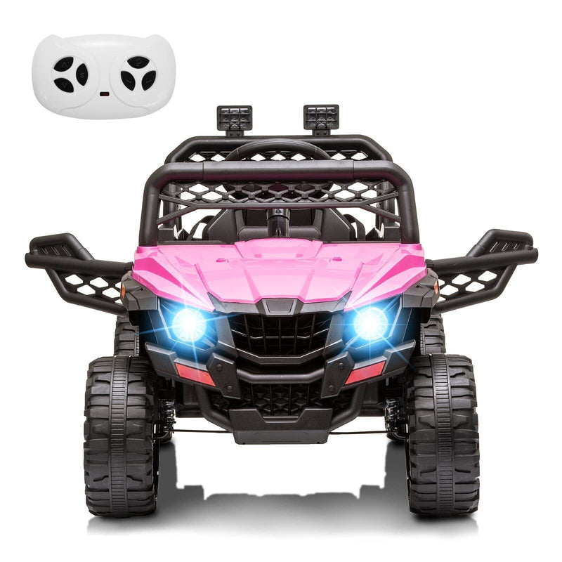 Electric Kids Ride-On Car Truck Toy with 3 Speeds, MP3 Player, LED Lights, and Remote Control - Perfect Xmas Gift!